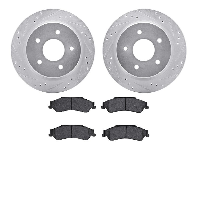 Dynamite Friction 7402-48021 Disc Brake Kit - Rear