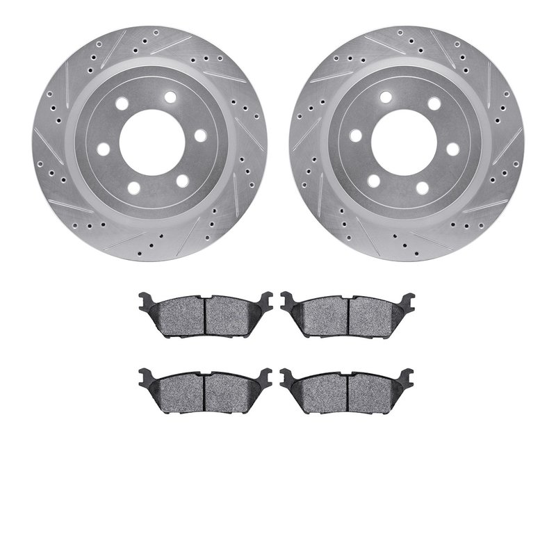 Dynamite Friction 7402-54112 Disc Brake Kit - Rear