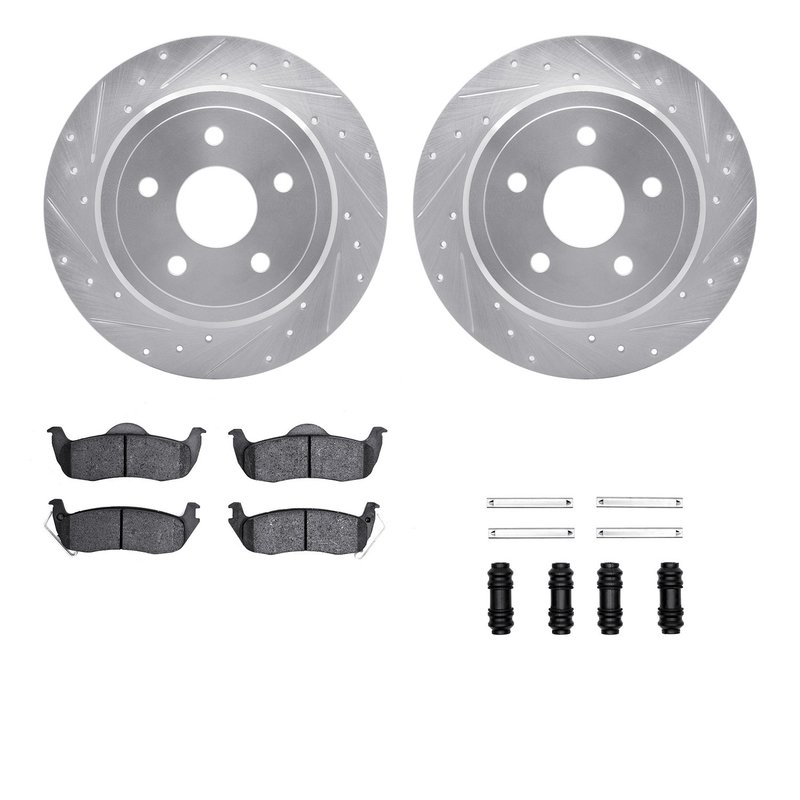 Dynamite Friction 7412-42002 Disc Brake Kit - Rear