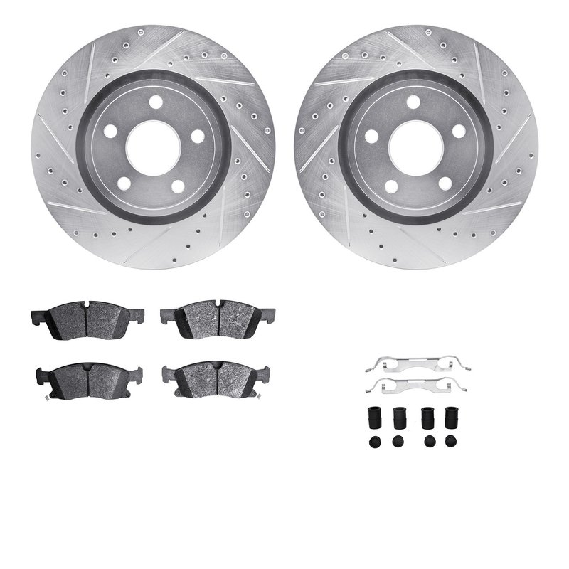 Dynamite Friction 7412-42008 Disc Brake Kit - Front