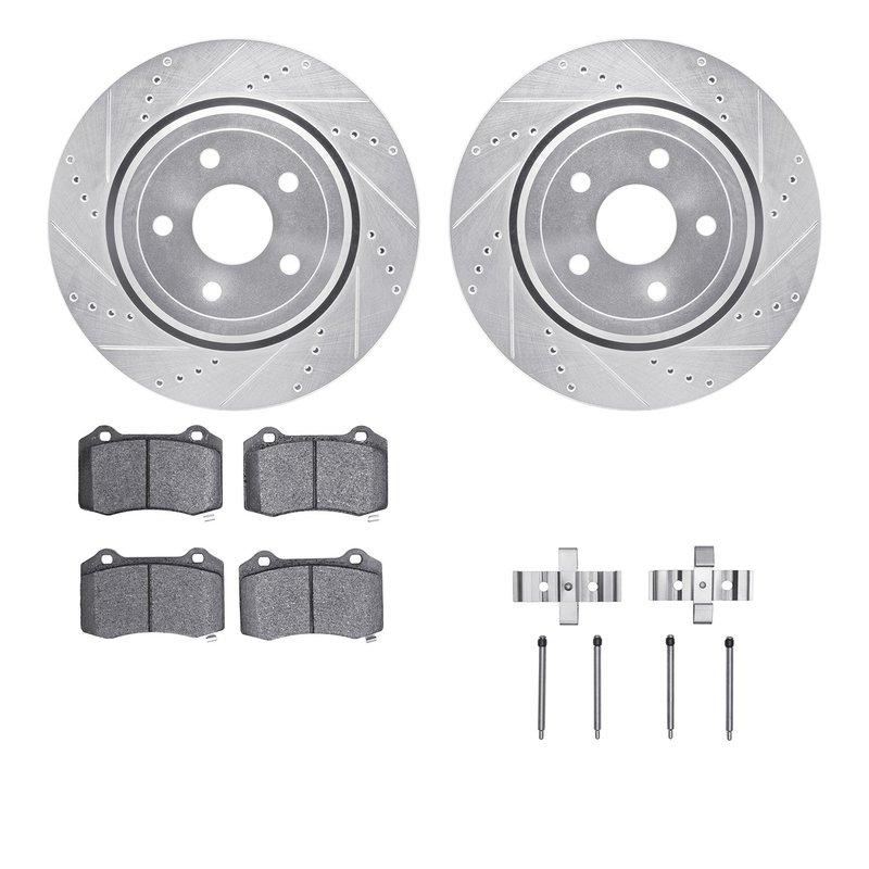 Dynamite Friction 7412-42010 Disc Brake Kit - Rear