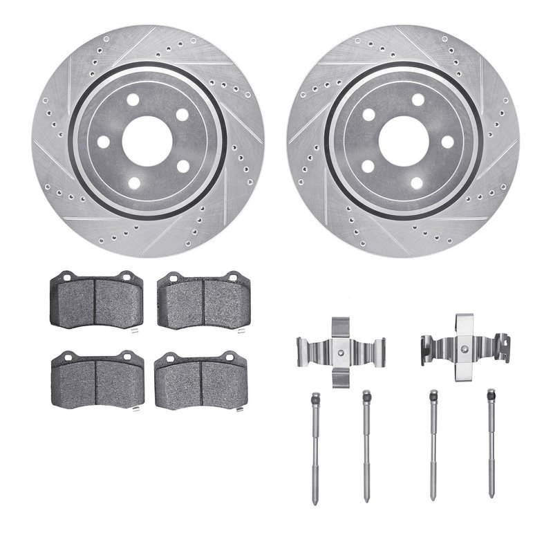 Dynamite Friction 7412-42011 Disc Brake Kit - Rear