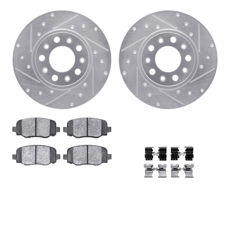 Dynamite Friction 7412-42014 Disc Brake Kit - Rear