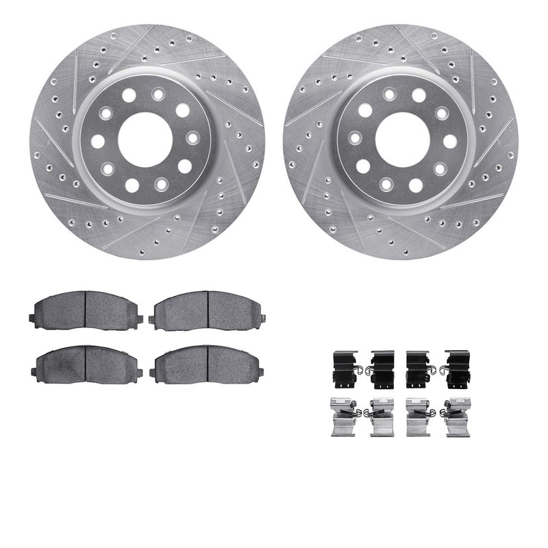 Dynamic Friction 7412-42045 Disc Brake Kit - Front