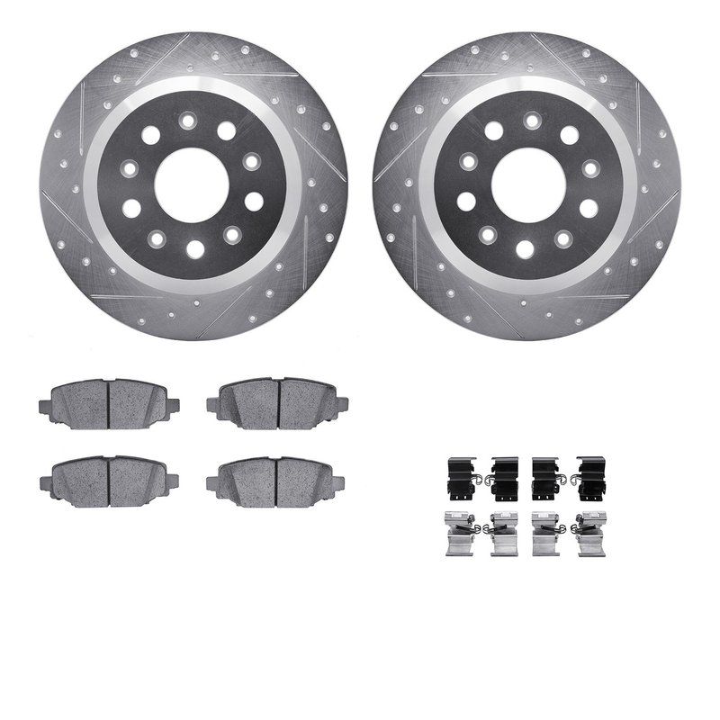 Dynamite Friction 7412-42046 Disc Brake Kit - Rear