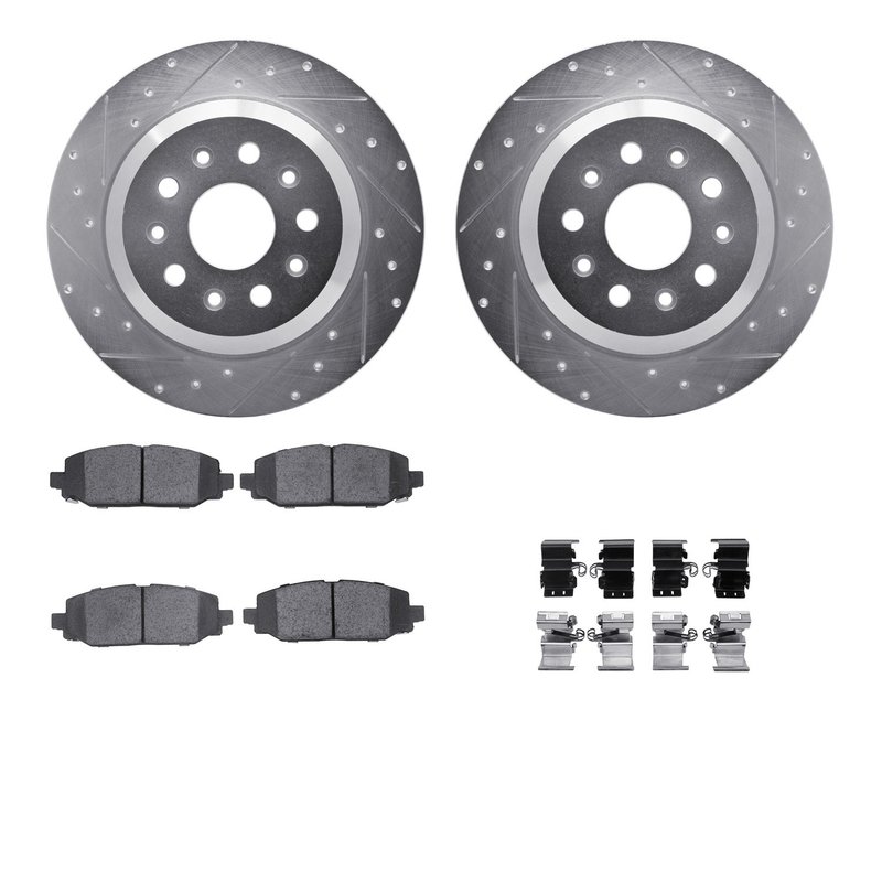 Dynamite Friction 7412-42047 Disc Brake Kit - Rear