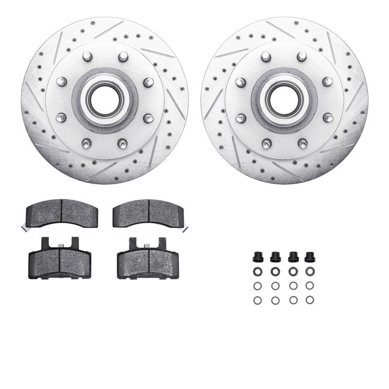 Dynamite Friction 7412-48008 Disc Brake Kit - Front