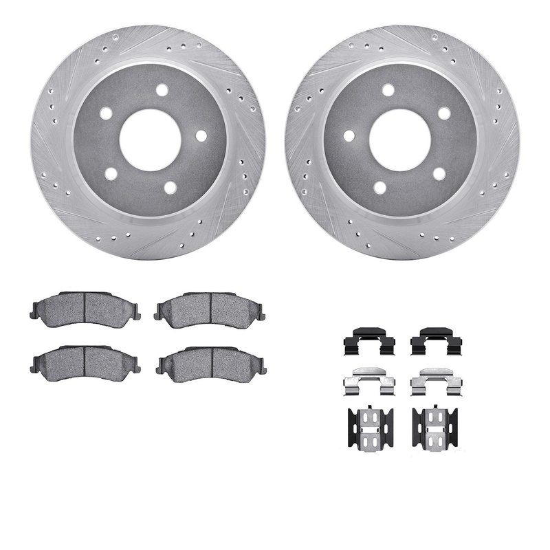 Dynamite Friction 7412-48021 Disc Brake Kit - Rear