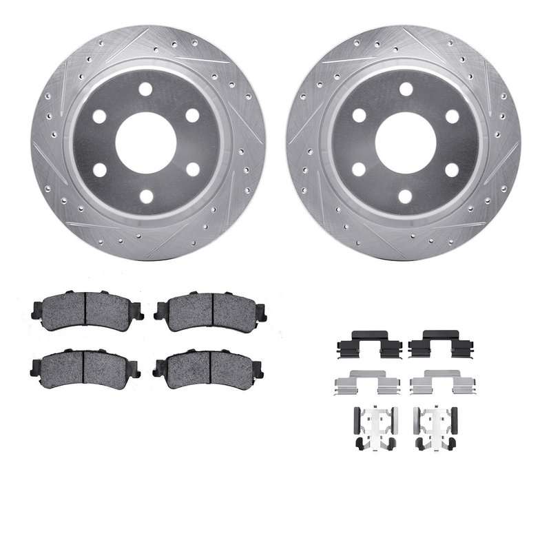 Dynamite Friction 7412-48023 Disc Brake Kit - Rear