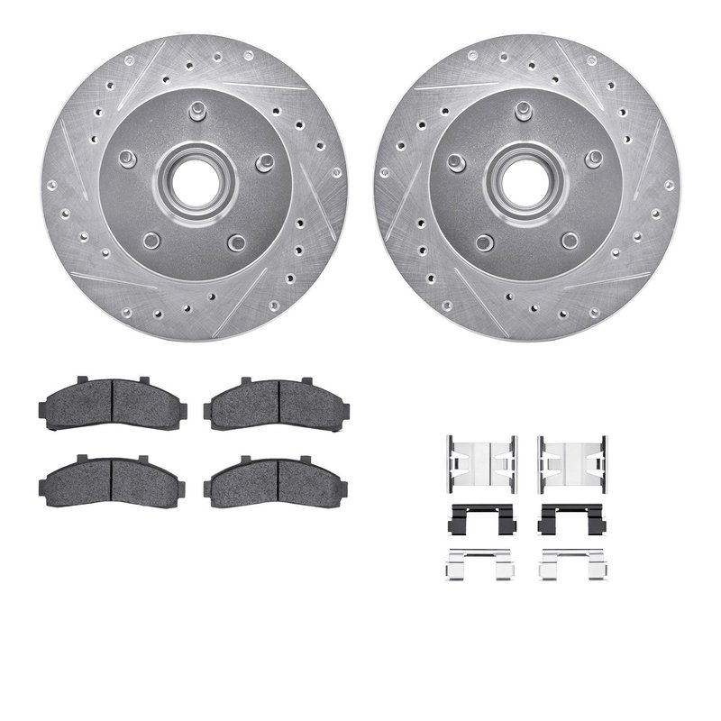 Dynamite Friction 7412-54027 Disc Brake Kit - Front