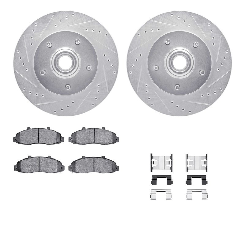 Dynamic Friction 7412-54033 Disc Brake Kit - Front