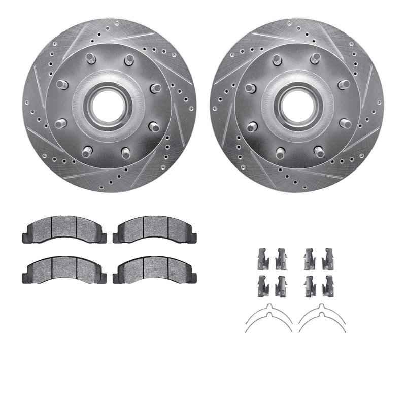 Dynamite Friction 7412-54050 Disc Brake Kit - Front
