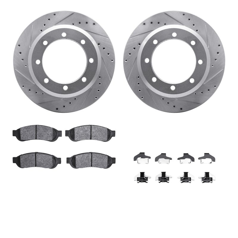 Dynamite Friction 7412-54086 Disc Brake Kit - Rear