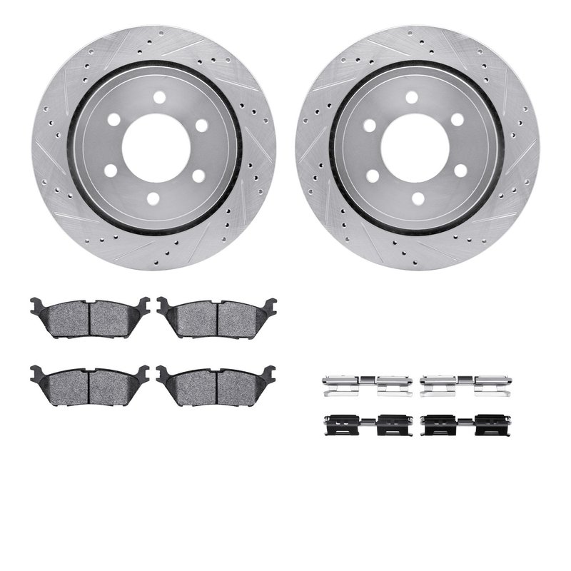 Dynamite Friction 7412-54103 Disc Brake Kit - Rear