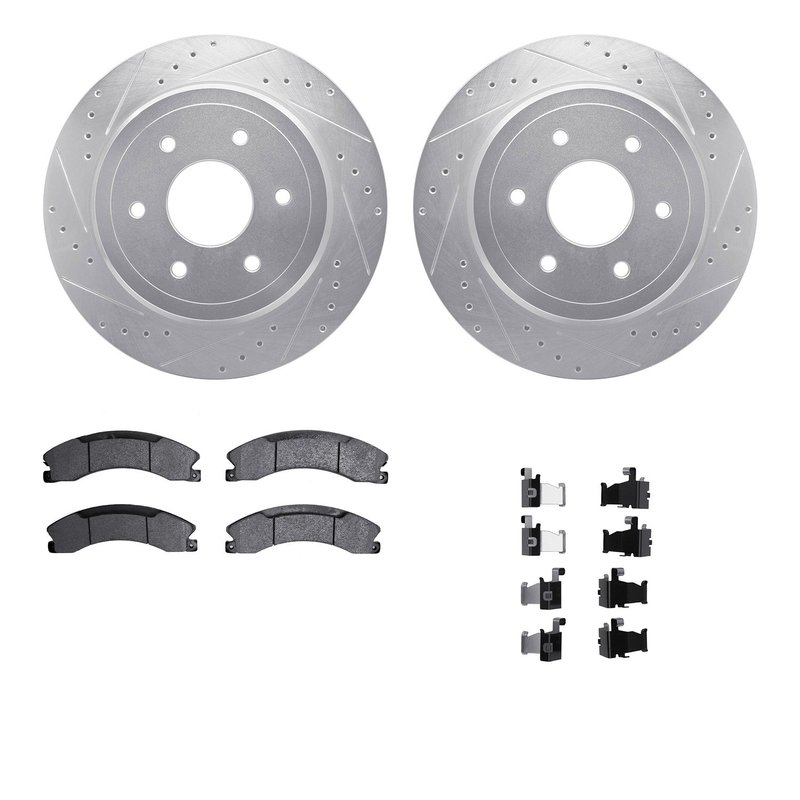 Dynamite Friction 7412-67009 Disc Brake Kit - Rear