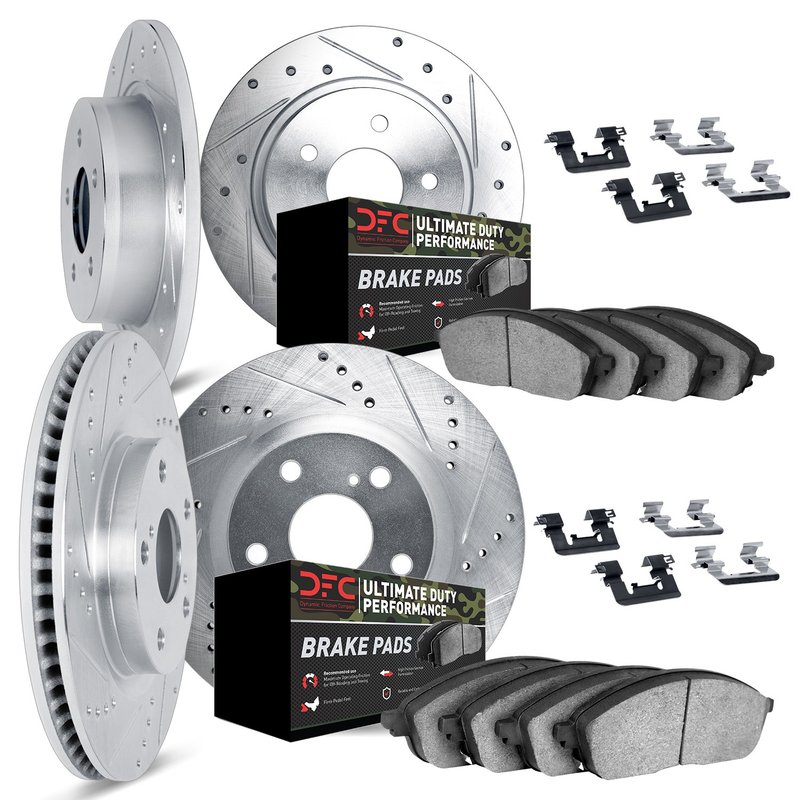 Dynamite Friction 7414-42001 Disc Brake Kit - Front and Rear
