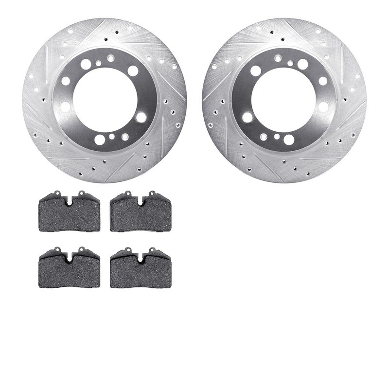 Dynamite Friction 7502-02098 Disc Brake Kit - Rear