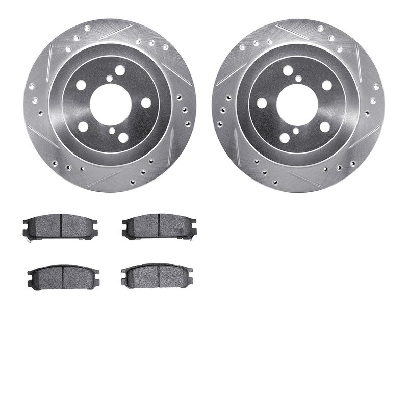 Dynamite Friction 7502-13010 Disc Brake Kit - Rear