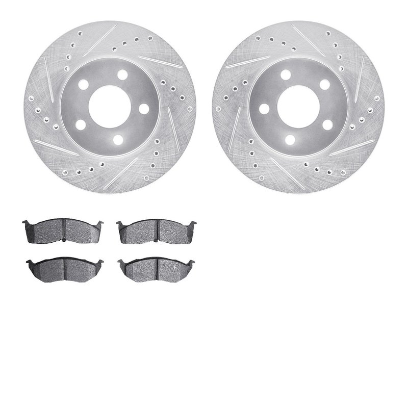 Dynamite Friction 7502-40163 Disc Brake Kit - Front