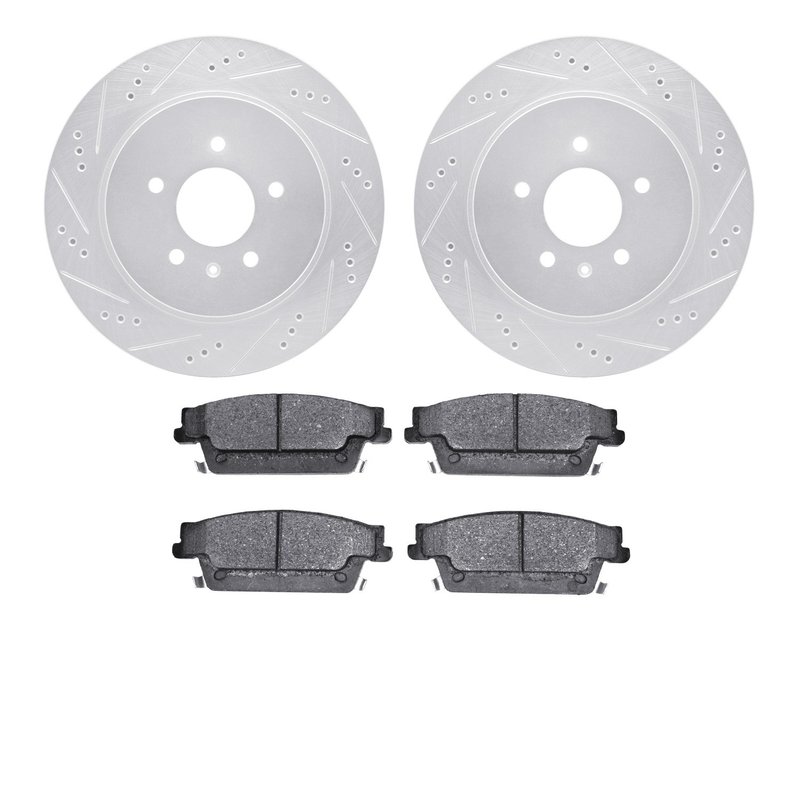 Dynamic Friction 7502-46157 Disc Brake Kit - Rear
