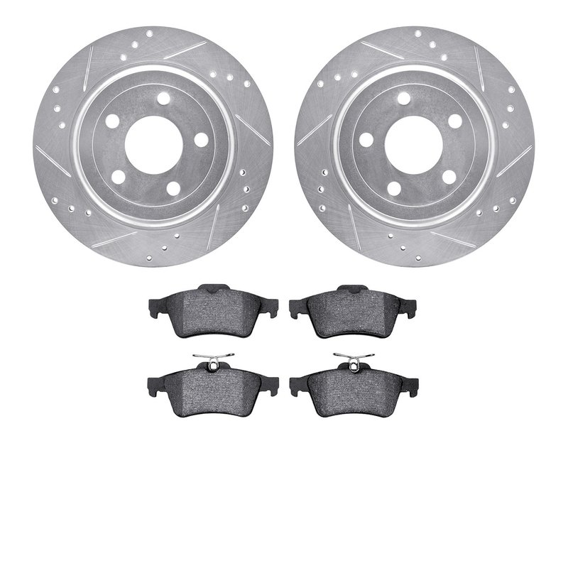 Dynamic Friction 7502-47018 Disc Brake Kit - Rear