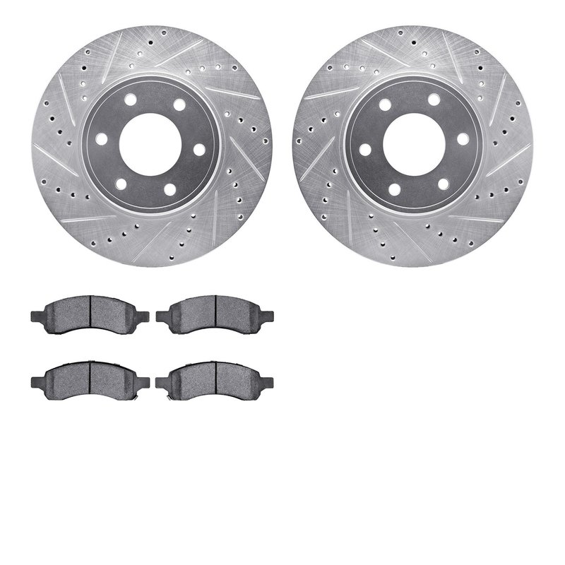 Dynamite Friction 7502-47057 Disc Brake Kit - Front