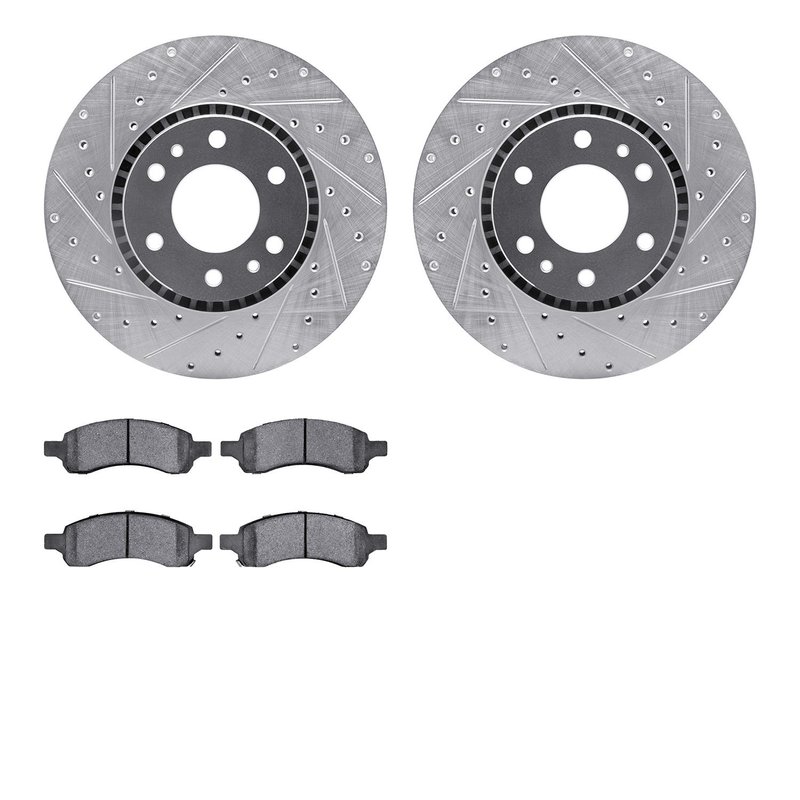 Dynamite Friction 7502-48058 Disc Brake Kit - Front