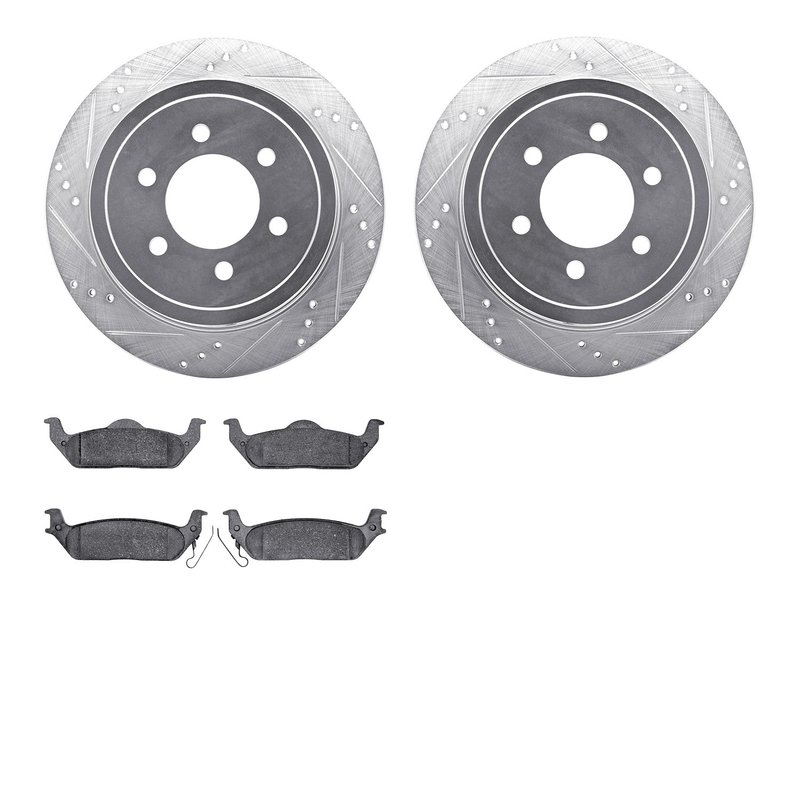 Dynamite Friction 7502-54082 Disc Brake Kit - Rear
