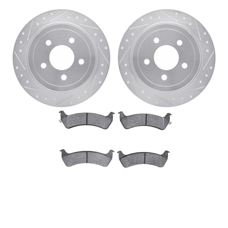 Dynamite Friction 7502-54089 Disc Brake Kit - Rear