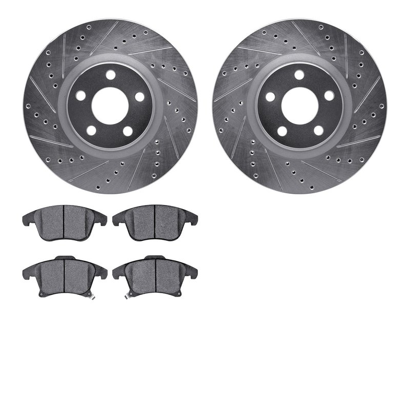 Dynamite Friction 7502-54098 Disc Brake Kit - Front