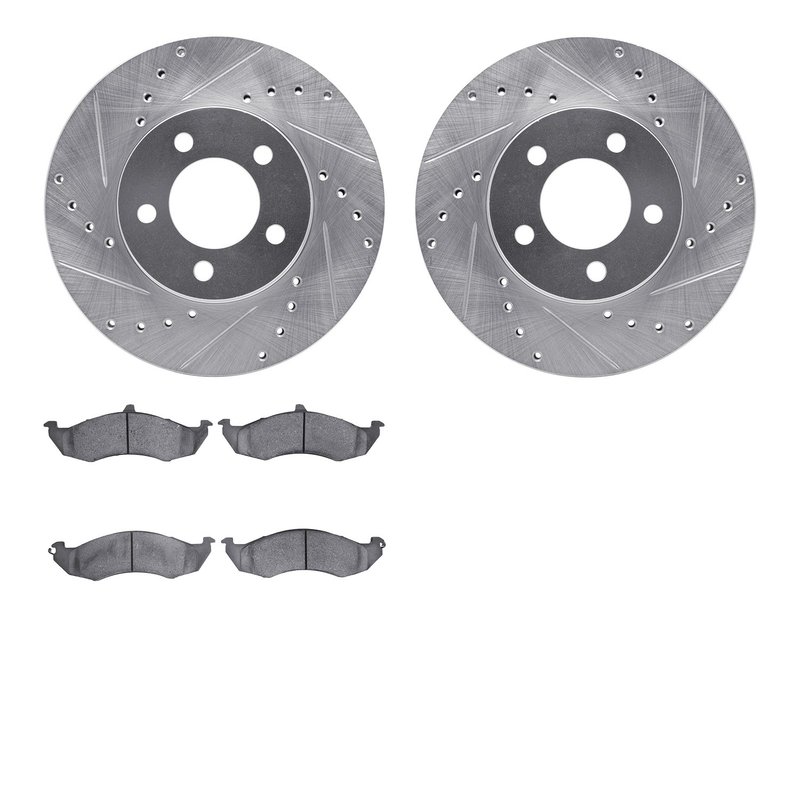 Dynamite Friction 7502-54346 Disc Brake Kit - Front