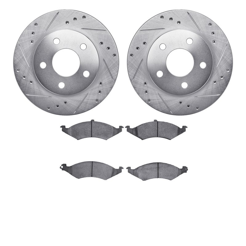 Dynamite Friction 7502-55070 Disc Brake Kit - Front