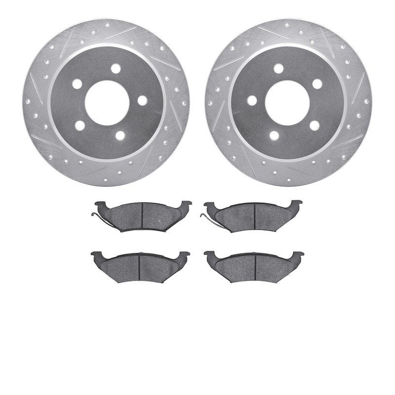 Dynamite Friction 7502-56046 Disc Brake Kit - Rear