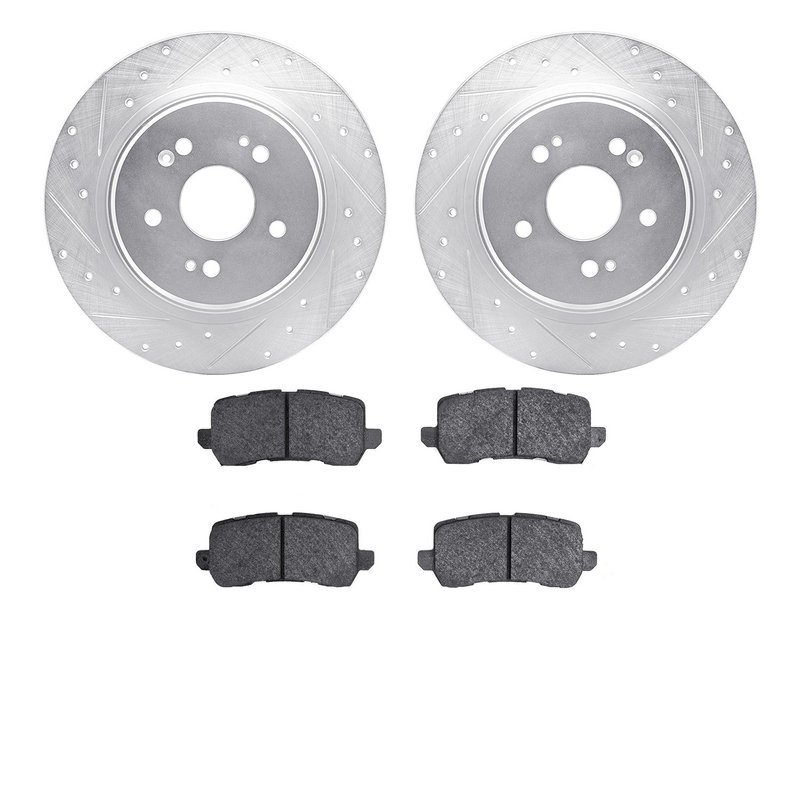 Dynamite Friction 7502-58036 Disc Brake Kit - Rear