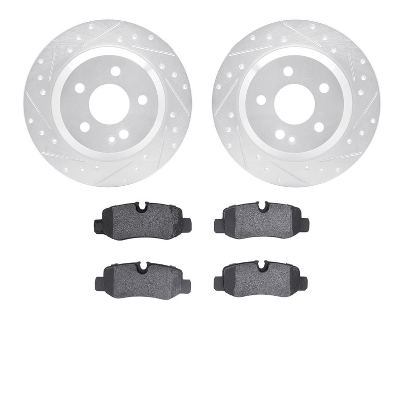 Dynamite Friction 7502-63076 Disc Brake Kit - Rear