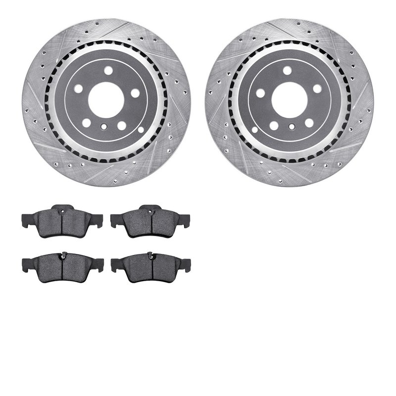Dynamite Friction 7502-63107 Disc Brake Kit - Rear