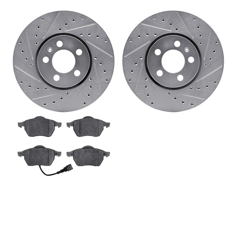 Dynamite Friction 7502-74039 Disc Brake Kit - Front