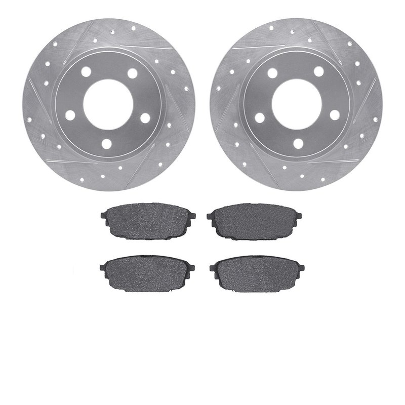 Dynamite Friction 7502-80017 Disc Brake Kit - Rear