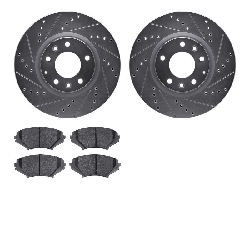 Dynamite Friction 7502-80208 Disc Brake Kit - Front