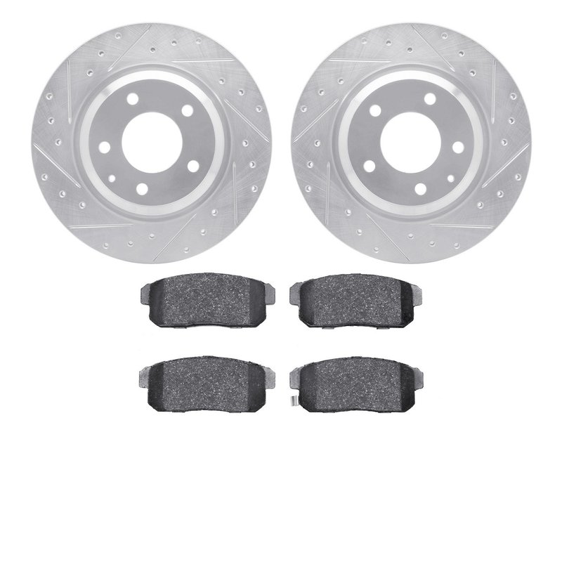 Dynamite Friction 7502-80214 Disc Brake Kit - Rear