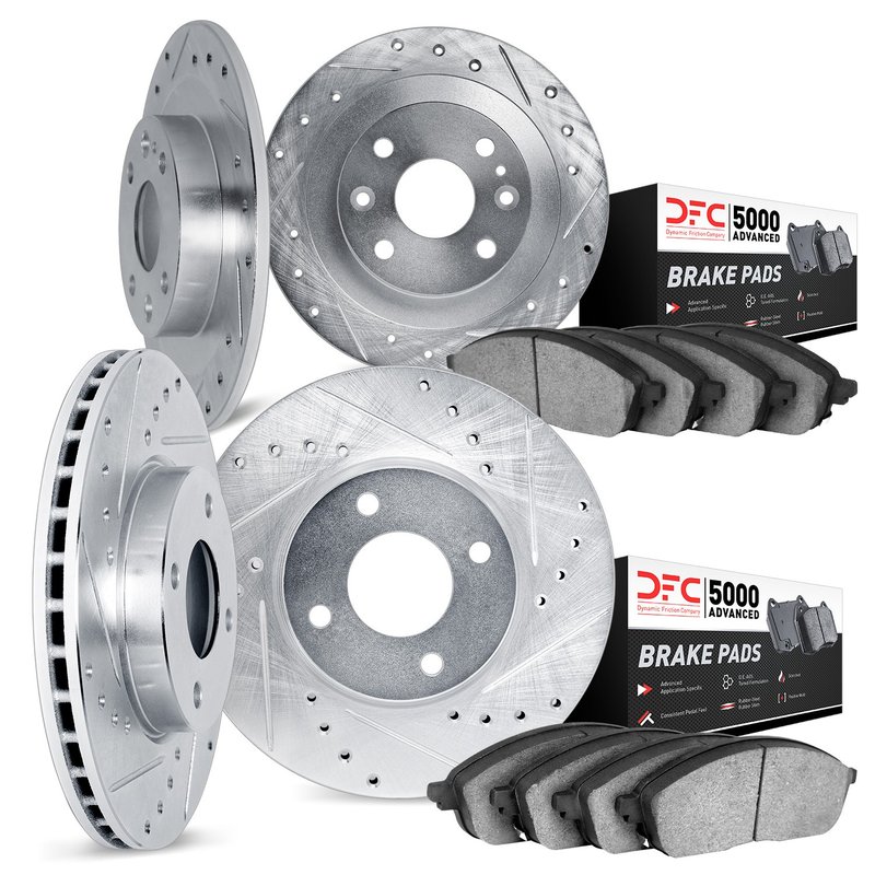 Dynamite Friction 7504-27002 Disc Brake Kit - Front and Rear