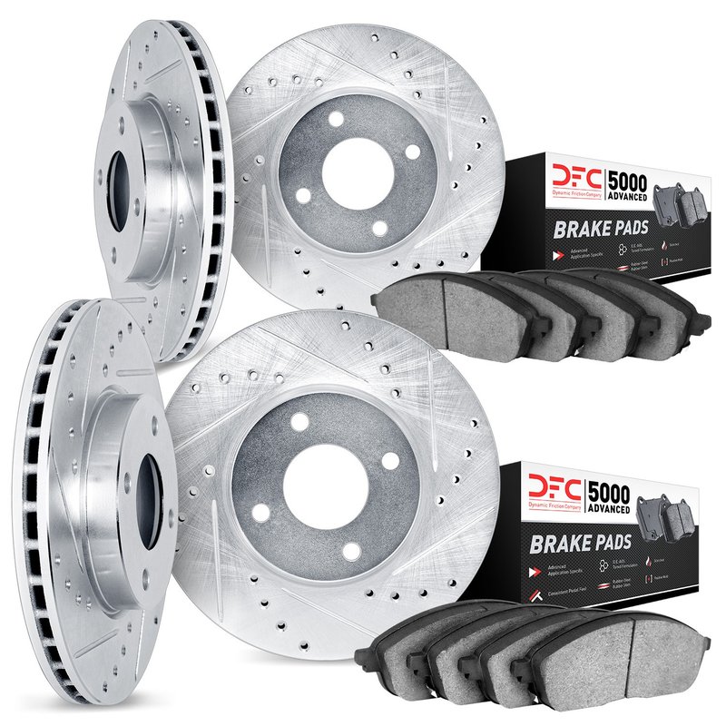 Dynamic Friction 7504-76117 Disc Brake Kit - Front and Rear