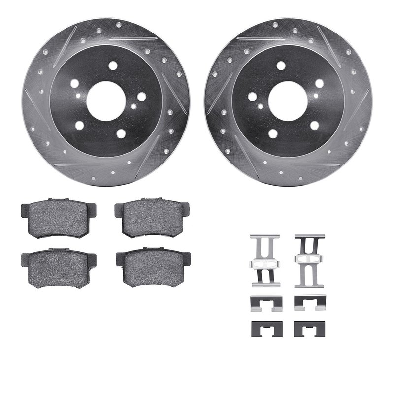 Dynamite Friction 7512-01006 Disc Brake Kit - Rear