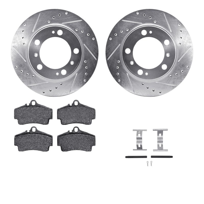 Dynamite Friction 7512-02008 Disc Brake Kit - Rear