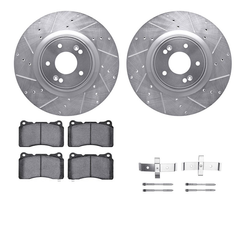 Dynamite Friction 7512-03064 Disc Brake Kit - Front