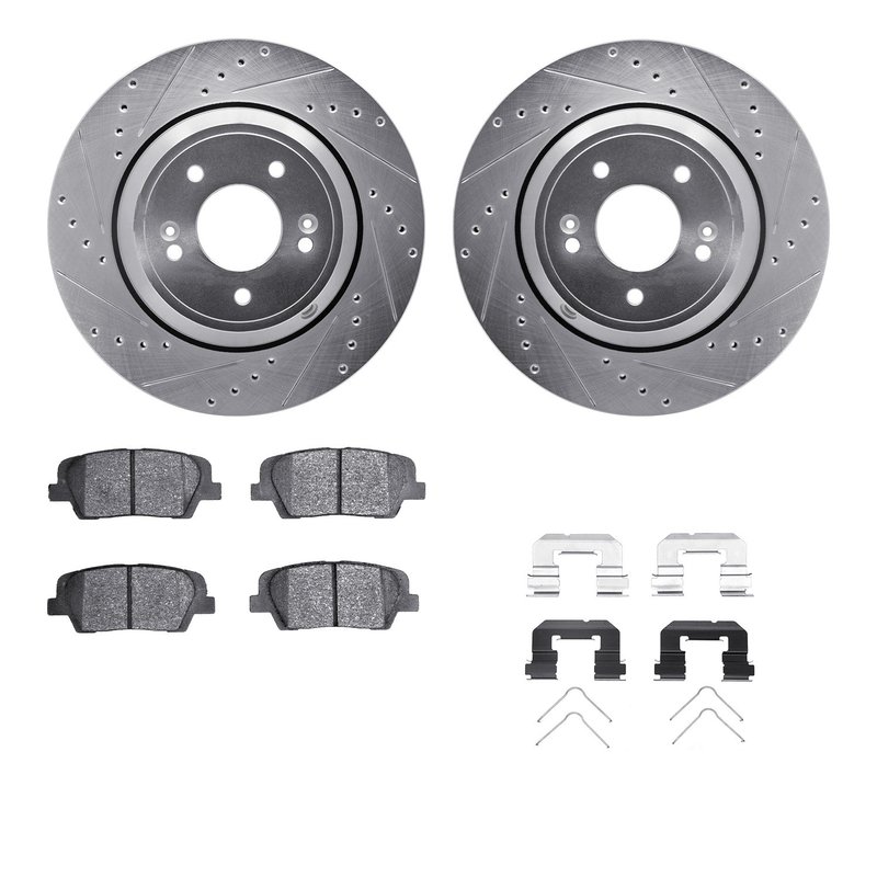 Dynamite Friction 7512-03104 Disc Brake Kit - Rear