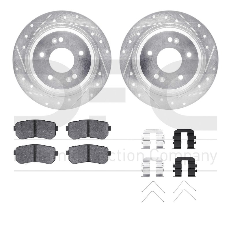 Dynamite Friction 7512-03112 Disc Brake Kit - Rear