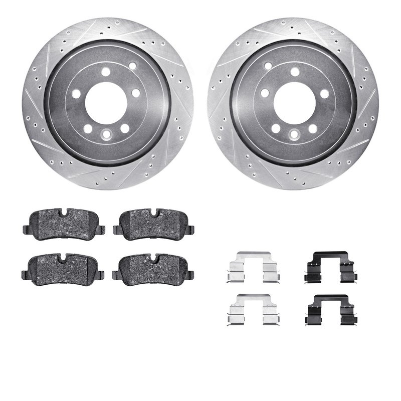 Dynamite Friction 7512-11015 Disc Brake Kit - Rear