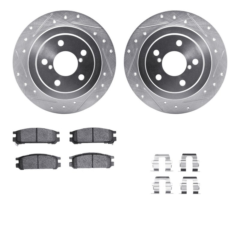 Dynamite Friction 7512-13008 Disc Brake Kit - Rear