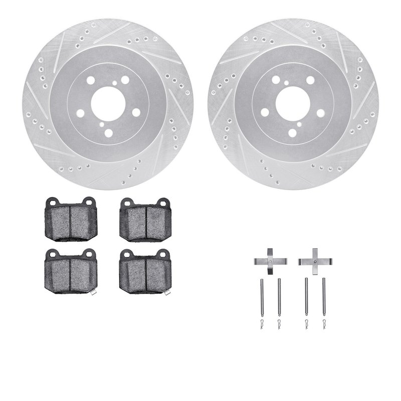 Dynamite Friction 7512-13017 Disc Brake Kit - Rear
